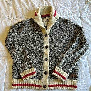 Roots Cabin shawl cardigan